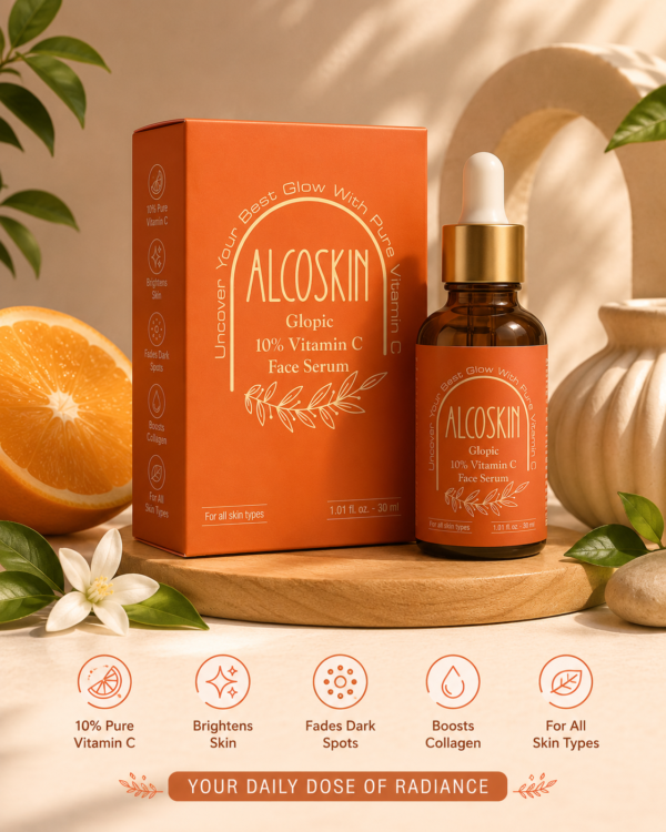 ALCOSKIN Glopic 10% Vitamin C Face Serum