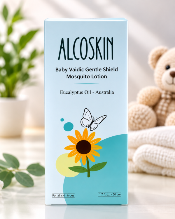 ALCOSKIN Baby Vaidic Gentle Shield Mosquito Lotion
