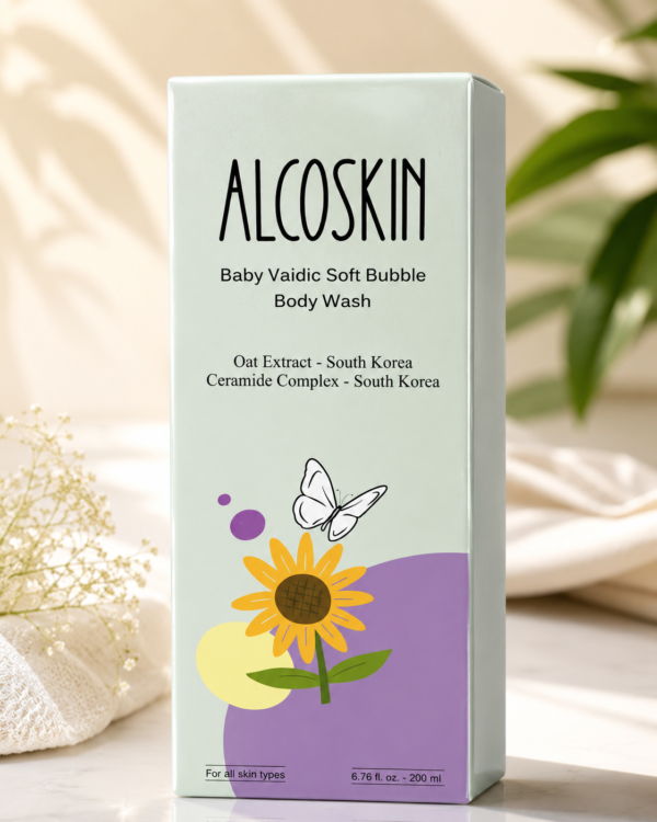 ALCOSKIN Baby Vaidic Soft Bubble Body Wash